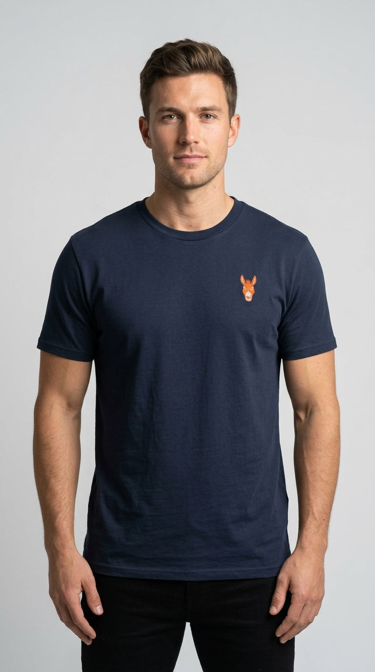 STBN Donkey Minimal Logo Tee – Navy & Military Green | Unisex Streetwear