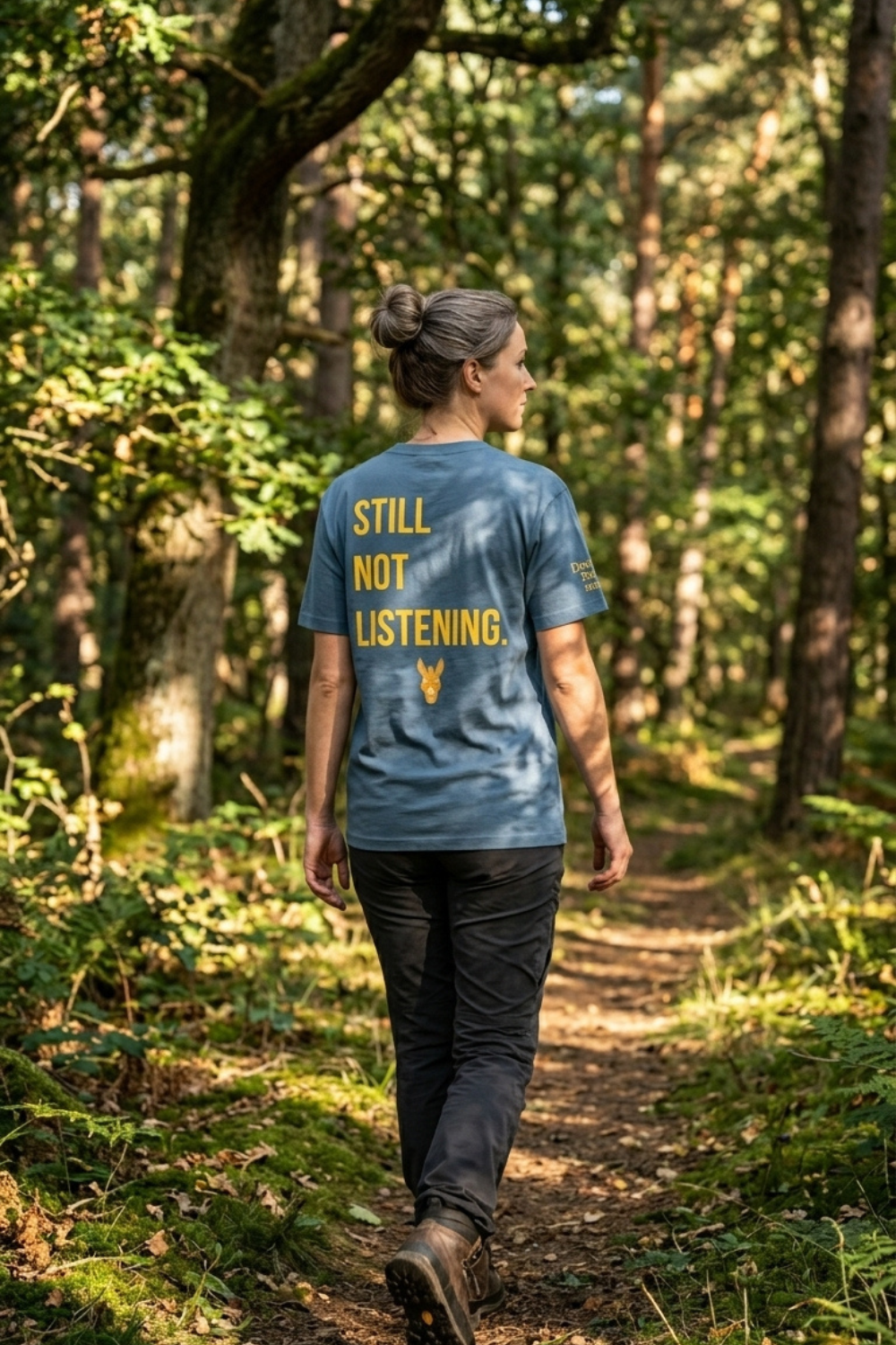 Still Not Listening. — Steel Blue Graphic Tee | Women's Streetwear | STBN