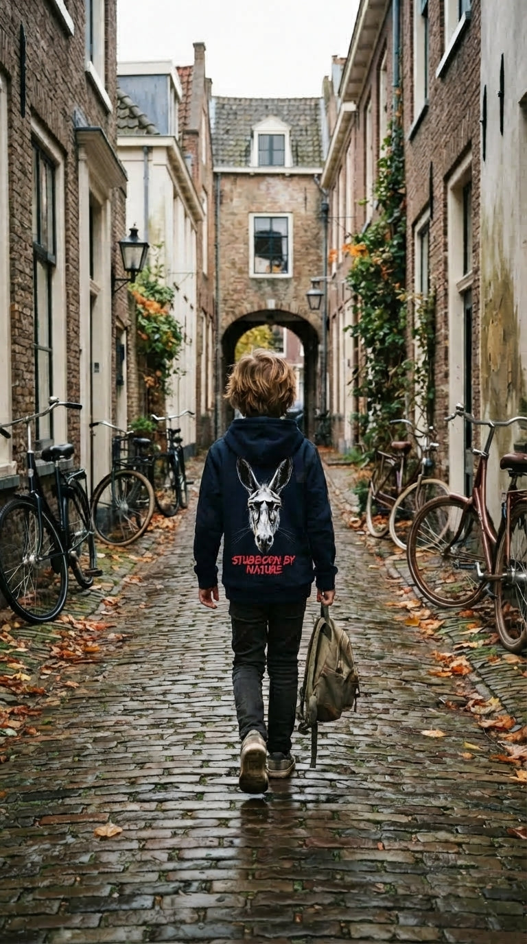 STBN Donkey Kids' Navy Hoodie – Stubborn By Nature | Kinderen