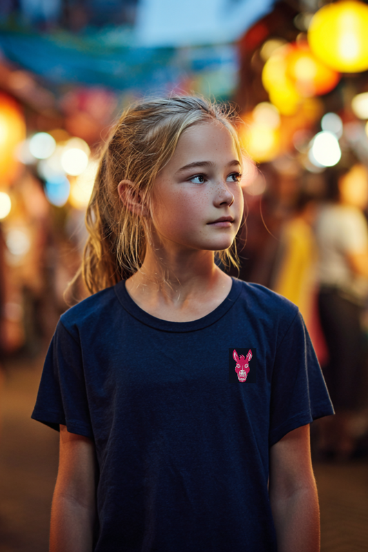 Organic cotton kids t-shirt - Pink Donk
