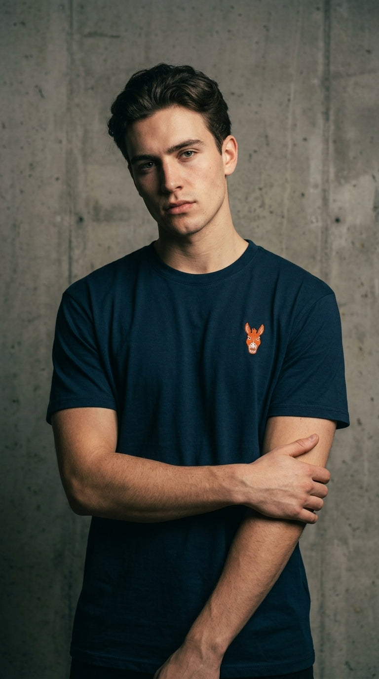 STBN Donkey Minimal Logo Tee – Navy & Military Green | Unisex Streetwear