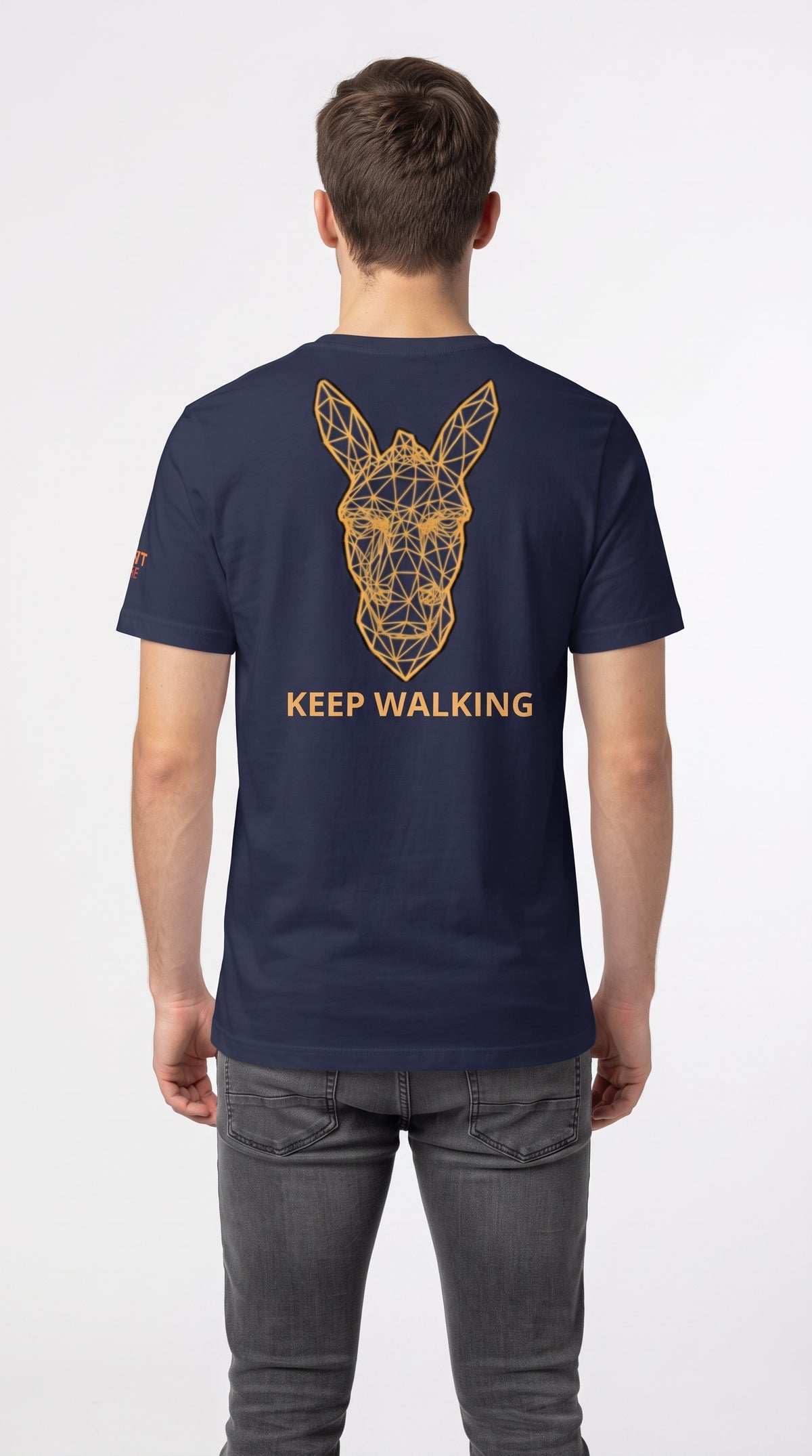 Keep Walking. Navy Graphic Tee | Men's Streetwear | Stay Stubborn STBN