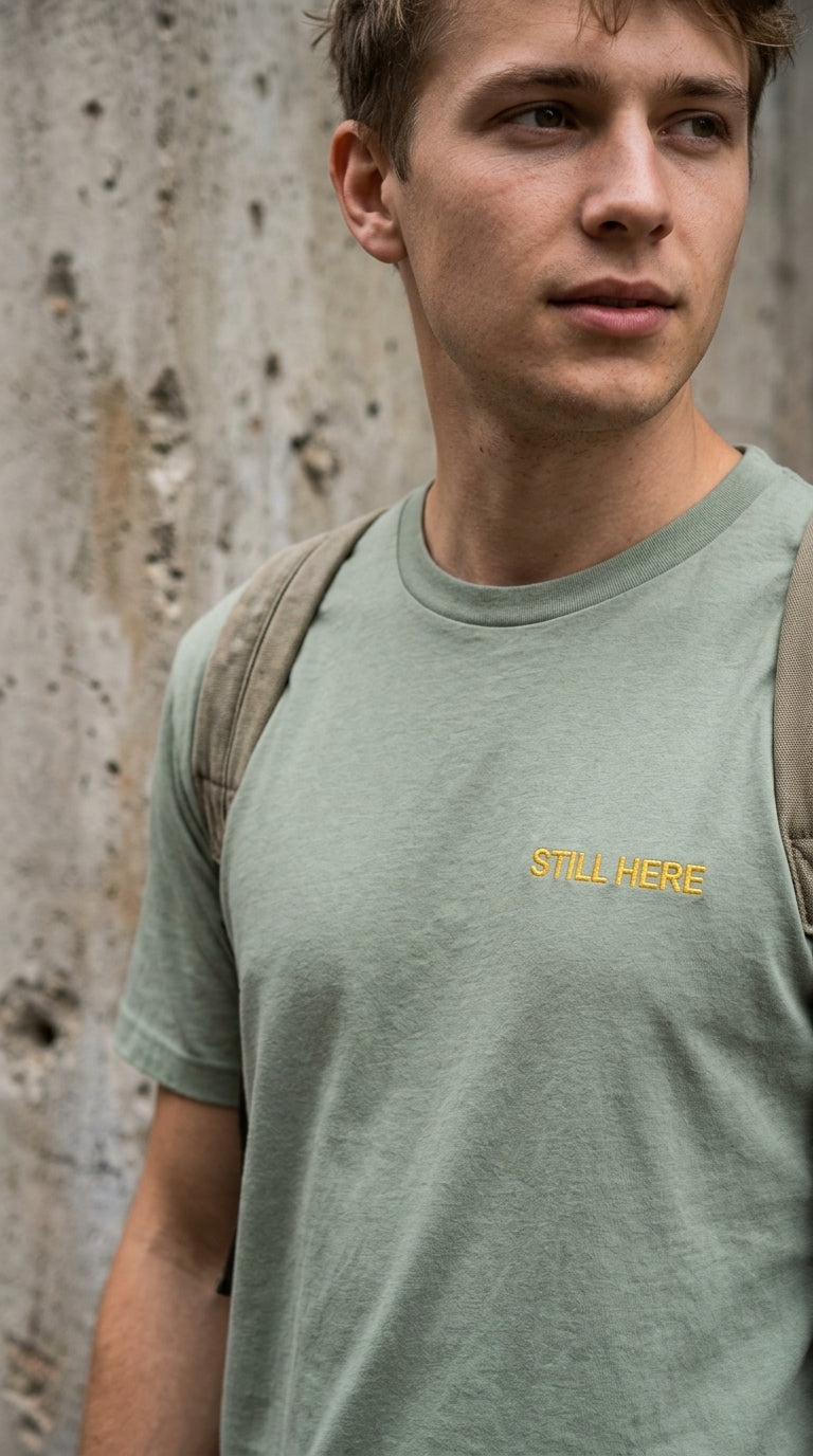 STBN Donkey Still Here Tee – Sage | Men's Streetwear