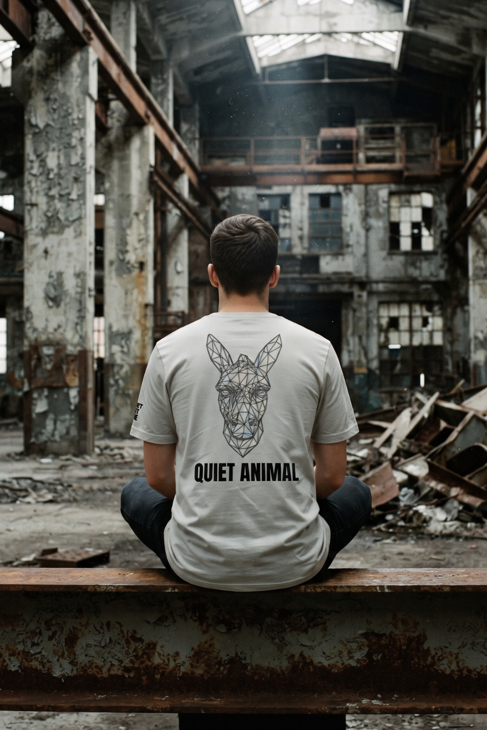 Quiet Animal. Ash Graphic Tee | Unisex Streetwear | Stay Stubborn STBN