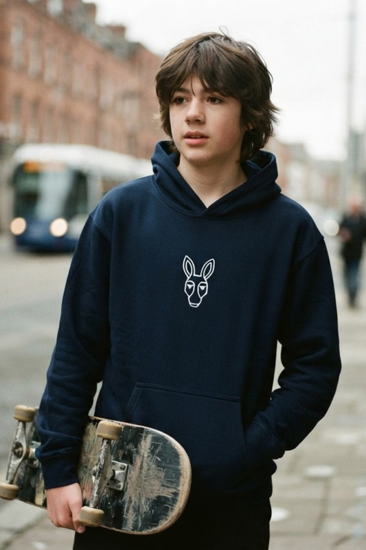 Secret Agent. Navy Youth Hoodie | Children's Streetwear | Stay Stubborn STBN