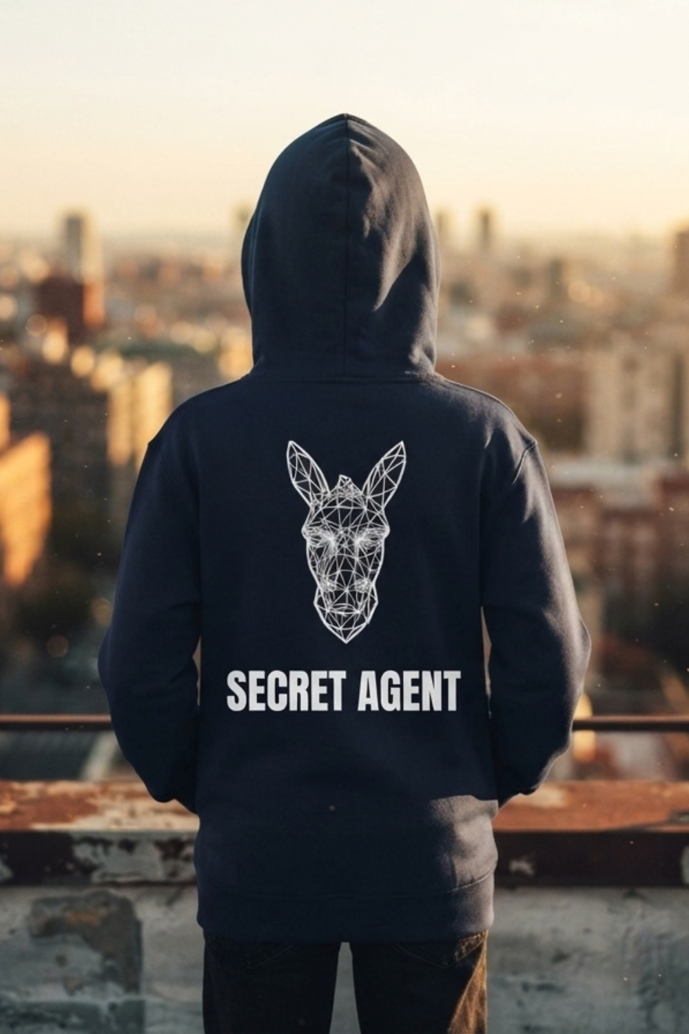 Secret Agent. Navy Youth Hoodie | Children's Streetwear | Stay Stubborn STBN