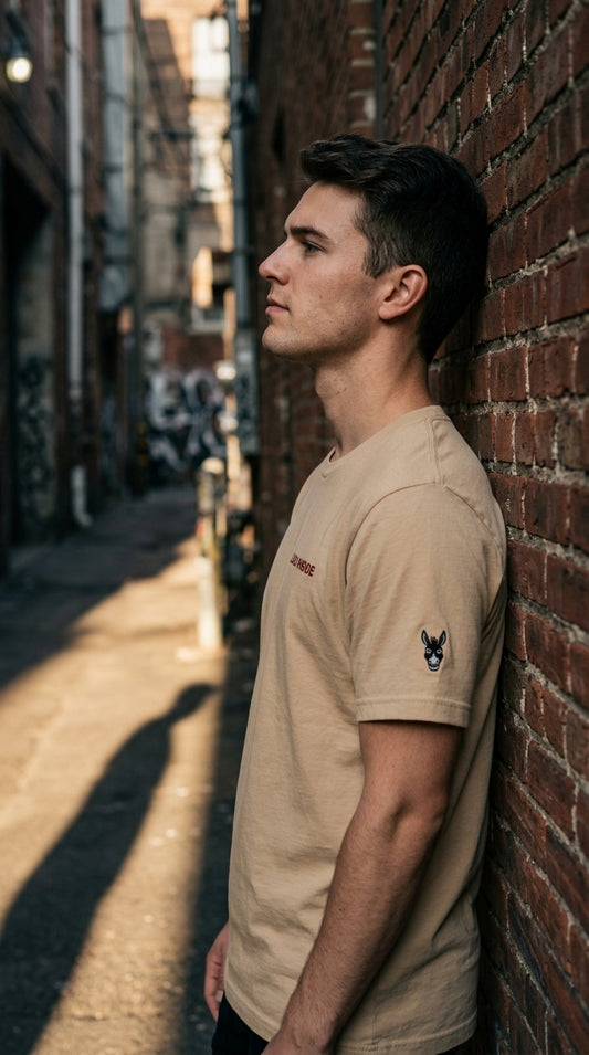 STBN Donkey Loud Inside Tee – Tan | Unisex Streetwear